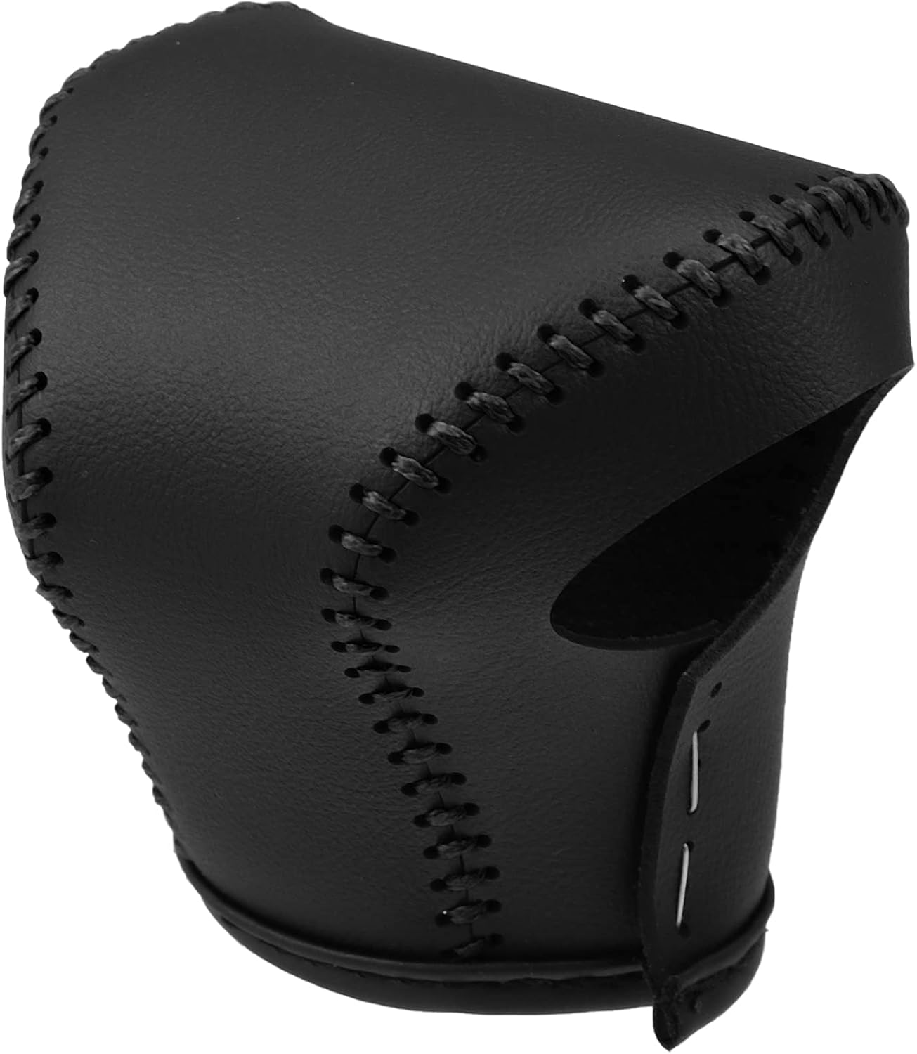 X AUTOHAUX Car Gear Shift Knob Cover Protector Gear Shift Knob Trim for Lexus ES 2018-2020 Black WBlack Stitches
