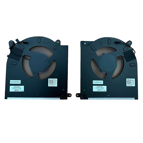 New Laptop CPU + GPU Cooling Fan for Dell Alienware M15 R3 M15 R4 AWM15-7272WHT-PUS AWM15R4-7689WHT-PUS 7818WHT ALWM15R3 Series 0D1X38 0TG9V0 EG50061S1-C070-S9A EG50061S1-C080-S9A 12V Fan