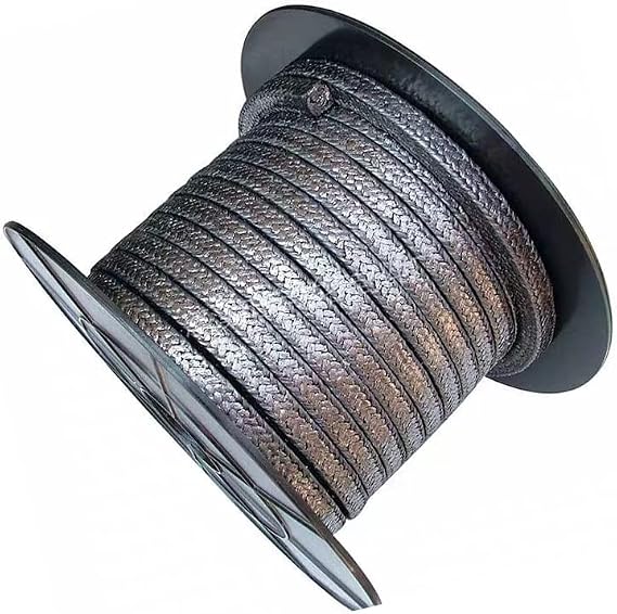 Expanded Flexible Graphite Braided Packing. Flexible Graphite Braided Compressed Packing Used for Pump Valves Or Mechanical Seals.,16x16mm