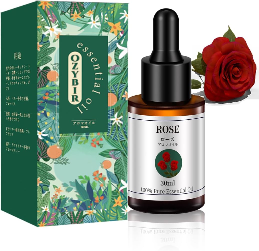 Rose Rose Roses Aroma Oil, Essential Oil, 100% Rose Essential Oil, Natural Aroma Diffuser, Aroma Stone, Fragrance, Mother's Day, Gift, Birthday, Anniversary, Present, Feel the Charm of Natural