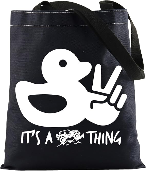 FOTAP Offroad Vehicle Gift 4x4 Offroad Shopping Tote Its A Duck Thing Tote Bag Off Road Gift Car and Duck Tote