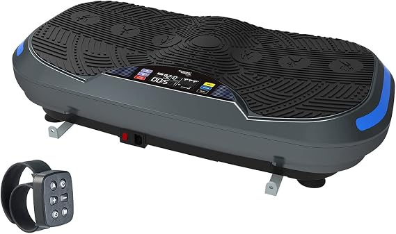 Newgen Medicals Vibration Plate: 4D Vibration Plate with 3 Programmes & 2 Expanders 300 W up to 120 kg (Vibro Plate 3D Fitness Equipment Vibration Plate Feet)