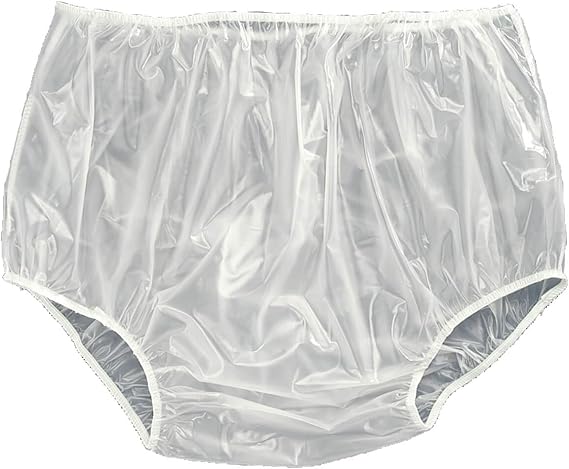 Waterproof Incontinence Underpants, Made of Soft Vinyl, Elastic Edges | For Secure Fit, Hand Washable, Set Of 3 - Size Large