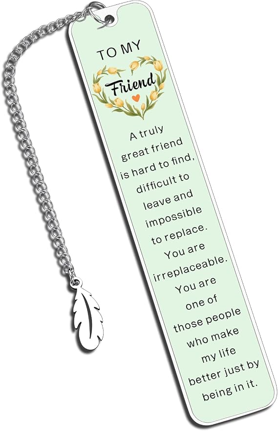 Friend Bookmark Best Friend Birthday Friendship Gifts for Women Men Bestie