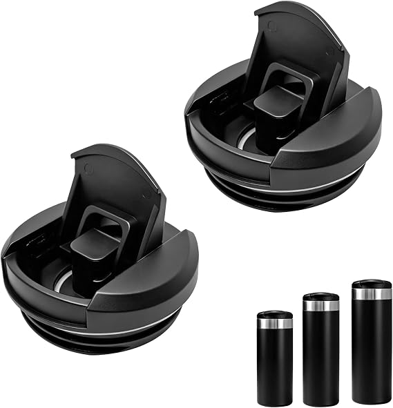 2 Pack Replacement Lids for Stanley AeroLight Transit Bottle 12oz 16oz 20oz, Locking Drink-Through Top Covers Compatible with Stanley AeroLight, Leak-Resistant Bottle Caps, BPA-Free Dishwasher Safe
