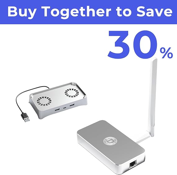 Deeper Connect SE with Deeper Cooling Base, Lifetime Free Decentralized VPN Router for Home Business Travel, Cybersecurity/Hardware VPN/Home Wi-Fi Router/App-relocator's geo-Relocation