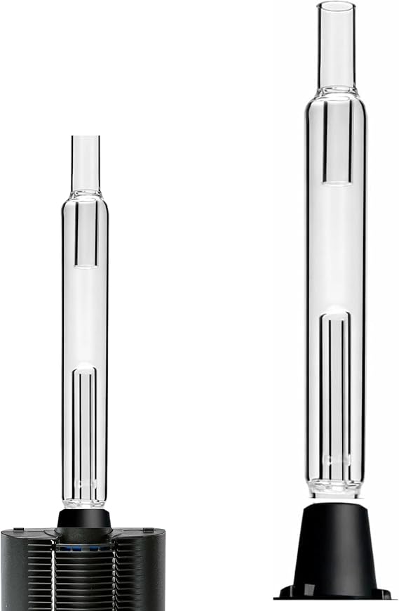 Water Hydrotube Bubbler for Mighty, Crafty and Mighty Plus - Glass Mouthpieces Compatible with Storz & Bickel - Glass Replacement Stem Accessories Cooling