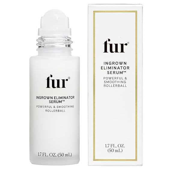 Fur Ingrown Eliminator Rollerball | Ingrown Hair Serum | 50ml | AHA BHA Serum | Razor Bump Treatment | Post Hair Removal Care | Precision Rollerball Application