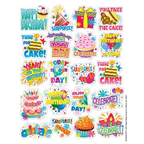 Eureka Birthday Stickers, Theme 655062