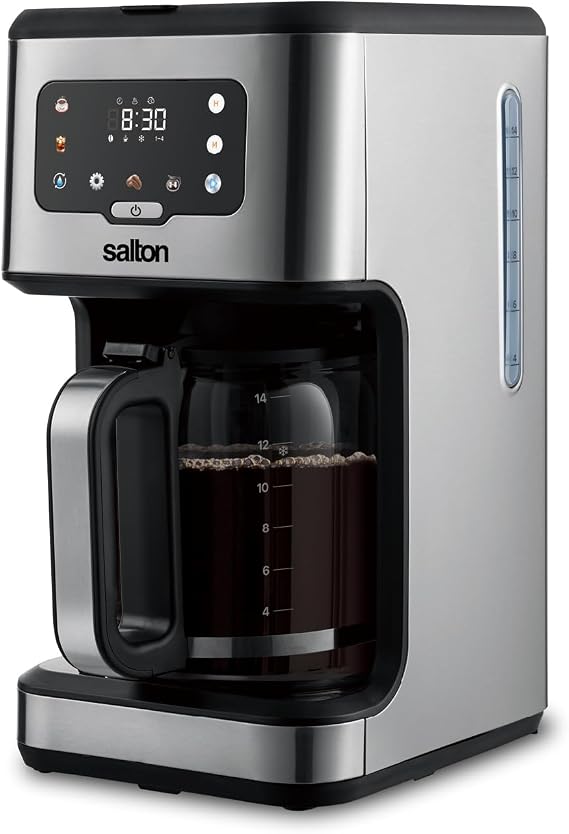 Salton Stainless Steel Digital Coffee Maker - 14 Cup