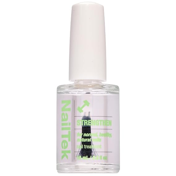 Nail Tek Nail Strengthener Formula 1 Strengthening Nail-Polish Treatment for Normal & Healthy Natural Nails Growth, 0.5 fl oz