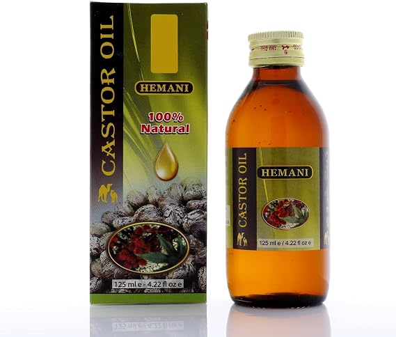 Hemani Castor Oil 125mL | Ricinus Communis | Halal | Cold-Pressed | Hemani Since 1949