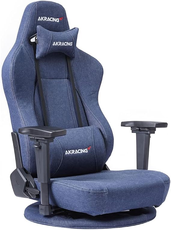 AKRacing Gaming Seat Chair Super Gyokuza Denim, Domestic Denim Material, 180° Reclining, For Home, Remote Work,