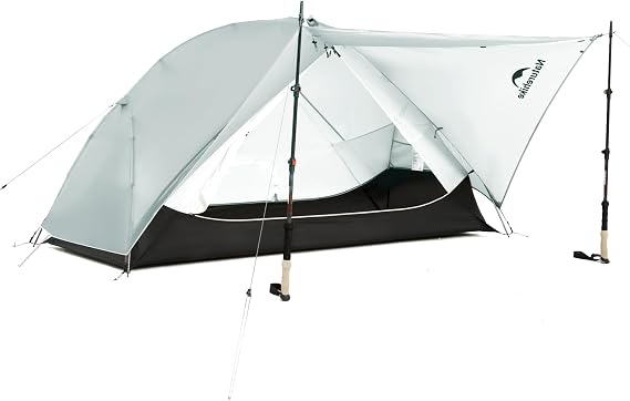 Naturehike Mongar UL Ultralight Tents Windproof Waterproof Trekking Tent Portable Double Tent 1/2 Person Tent 3-4 Season for Camping Hiking