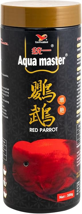 Aqua Master Red Parrot Cichlid Fish Food, 500g