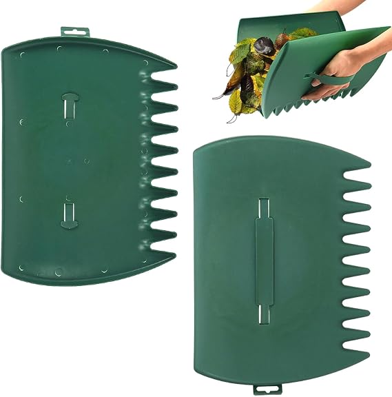 2pcs Leaf Scoops Hand Rakes,Leaf Grabber for Picking Up Yard Leaves Lawn,Garbage,Grass Clippings,Lightweight & Efficient Leaves Picker,Garden Shovel Tool Leaf-Claw Collector