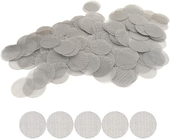 150 Pcs Stainless Steel Pipe Filter Screens - Fine Mesh Gauzes, 2cm