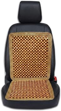 Wooden Beaded Car Seat Cover, Cooling Car Seat Cover Natural Double Strung, Massage Cushion Comfortable Beaded Seat Covers for Cars, Home and Office Car Seat Beads for Driving