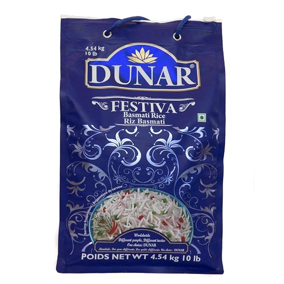 Dunar - Festiva Pusa Basmati Rice, 10 Lb