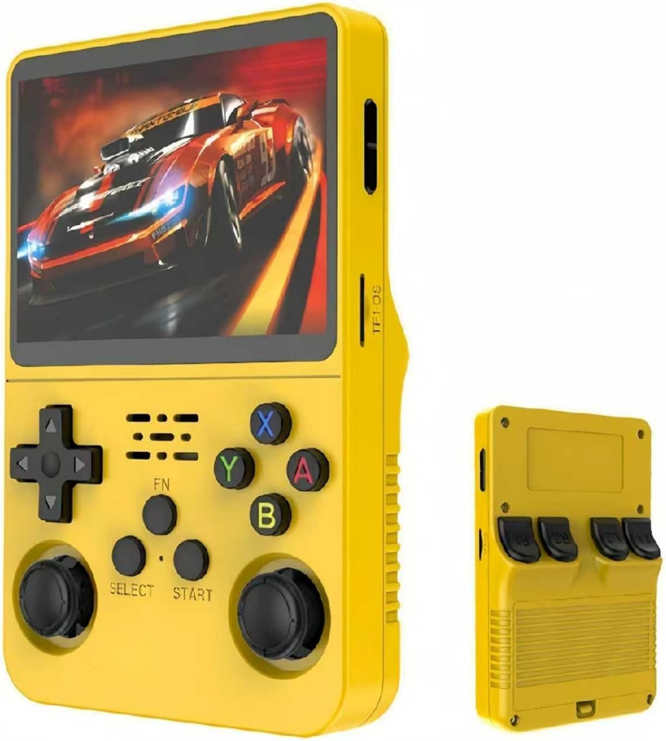 R36S Retro Handheld Game Console Built-in 64GB128GB 2000 Classic Games, Over 11 Simulators, 3.5 IPS Screen Retro Console, Portable Video Game Console Linux System with Memory Card, 3500mAh