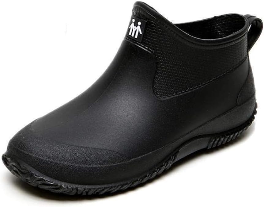 Rain Boots for Men and Women, Waterproof Ankle Deck Boots Anti-Slip Mud Shoes for Garden Outdoor Work Fishing Farming