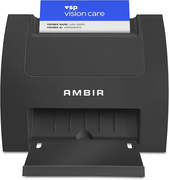 AMBIR ID Card and Business Card Scanner PS670ST-AS High Speed Single Sided Vertical USB Powered Card Scanner for Windows PC and MAC