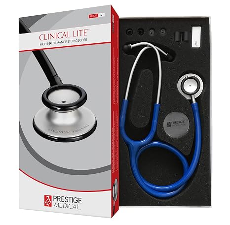 Prestige Medical Clinical Lite Stethoscope, Royal, 31 inch (pack of 1)