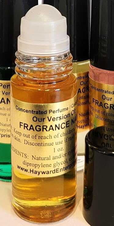 HYWD Enterprises Cologne Oil Comparable to THALLIUM for Men, Fragrance Rendition, Eau de Parfum, 1 oz. (30ml) Glass Roll on