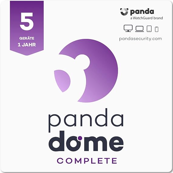Panda Dome Complete 2026 - Cloud Antivirus & VPN Passwortverwaltung (5 Geräte)