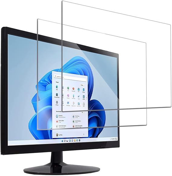 2(Pack) 19 Inch Anti Glare Screen Protector Fit Diagonal 19 Inch Desktop with 16:10 Widescreen Monitor,(16.1 Inch W x 10.1 Inch H) Reduce Glare Reflection and Eyes Strain, Fingerprint-Resist
