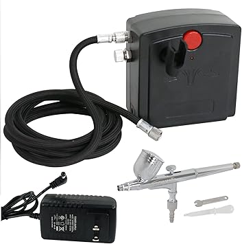 ZENY Airbrush Kit with Compressor, Dual-Action Airbrush Gun for Makeup,Painting, Tattoo, Nail