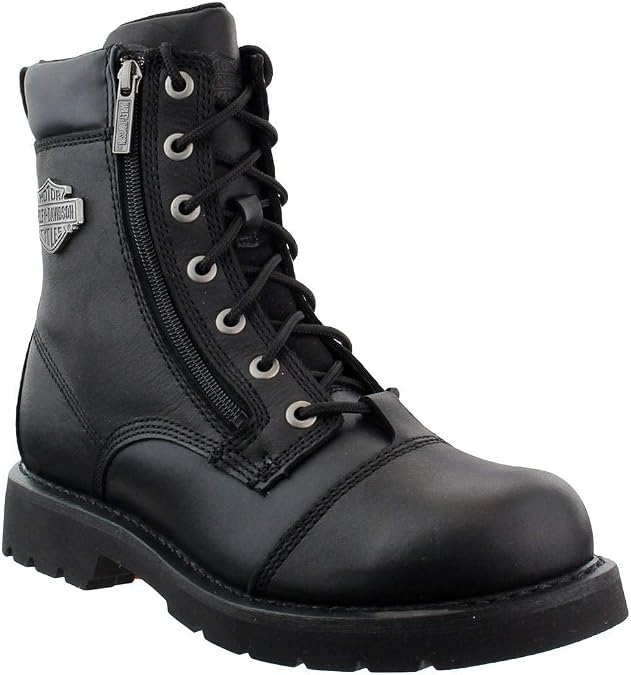 Harley-Davidson Men's Landry 6-Inch Black Motorcycle Boots, D93706