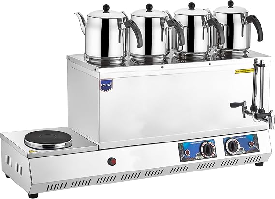 Remta K33 Model 85 Electric Tea Stove, 58 lt, Stainless Steel