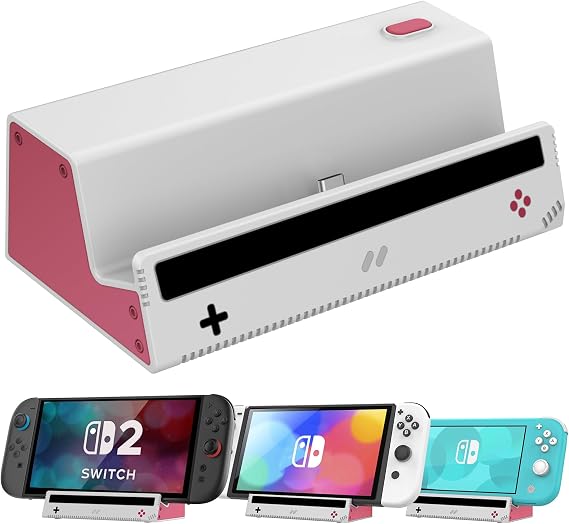 HEIYING Switch şarj istasyonu, Switch/Switch Lite/Switch OLED için, Tip C Port Portable Switch Dock Standı, resmi Switch Dock için yedek.