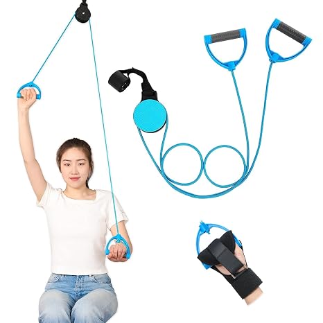 Shoulder Pulley for Physical Therapy,Over the Door Arm Exercise Pulley