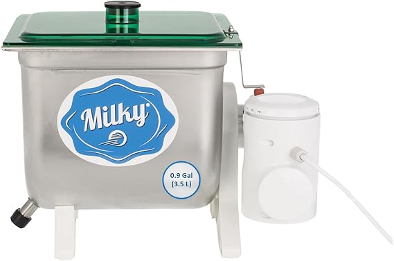 Electric Butter Churn Milky FJ 10 (115V) | Made of Stainless Steel | Butter in 20-30 minutes | Easy to Use | 0.9 Gallon Capacity | Made in the EU |