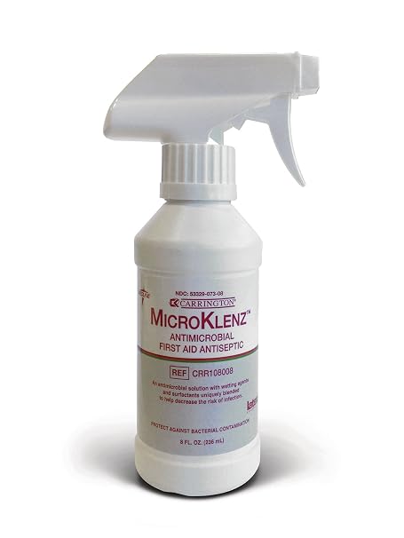 Medline CRR108008H MicroKlenz Antimicrobial Wound Cleansers, 8oz.