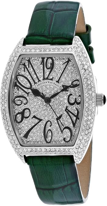 Christian Van Sant Women's CV4821G Elegant Analog Display Quartz Green Watch