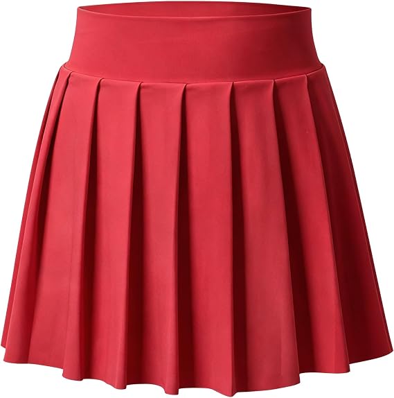 Bezioner Girls Tennis Skirt A-Line Pleated Skirt with Shorts Pocket Uniform Skort for Golf Athletic Cheerleading