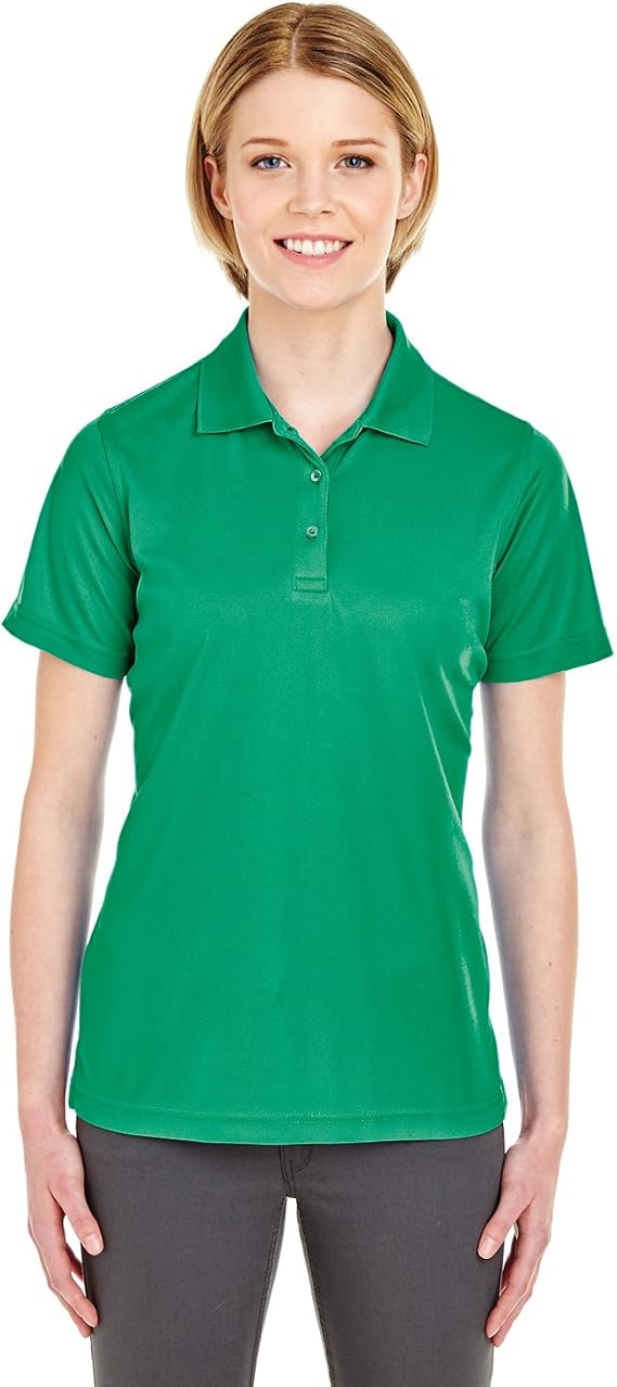 UltraClub Ladies' Cool & Dry Mesh Pique Polo L KELLY