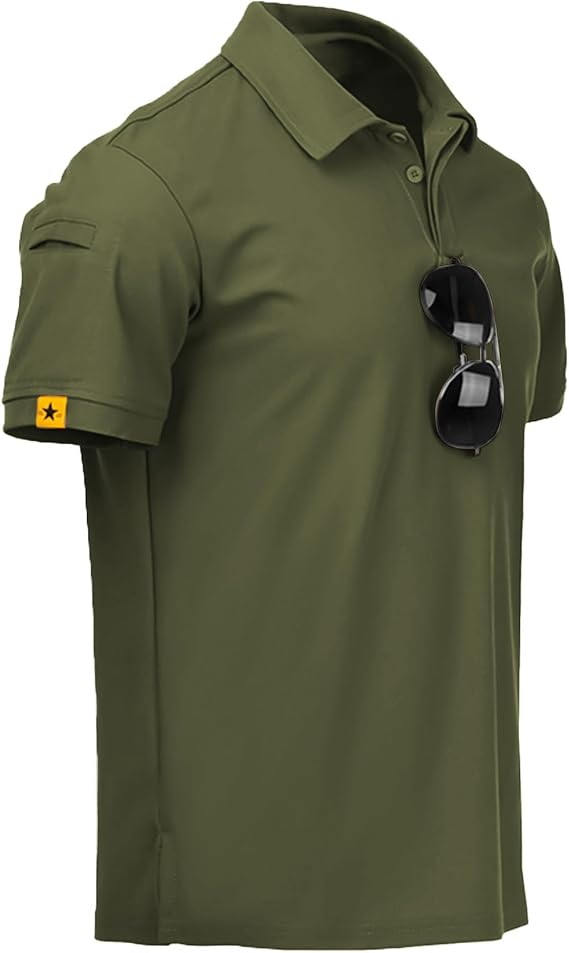 ZITY Mens Polo Shirt Short Sleeve Moisture Wicking Athletic Golf Polos