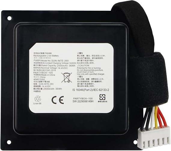 14.4V Battery for PartyBox 100 Portable Wireless Bluetooth Party Speaker