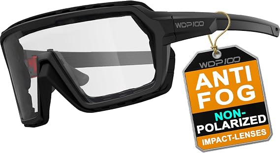 Anti-Fog Motorcycle Riding Glasses, Non OTG, Medium Fit, Spoggles Windproof Foam Gasket with Strap for Powersports