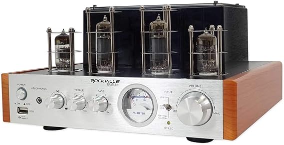 Rockville Blutube WD 70W Bluetooth Tube Amplifier Stereo Receiver