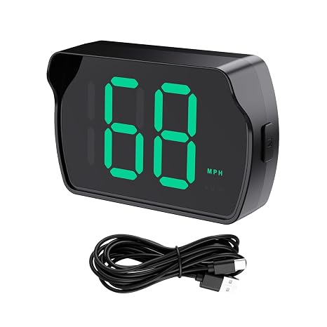 GPS Digital Speedometer, Universal Head Up Display HUD Speed Meter, Plug and Play for All Vehicles