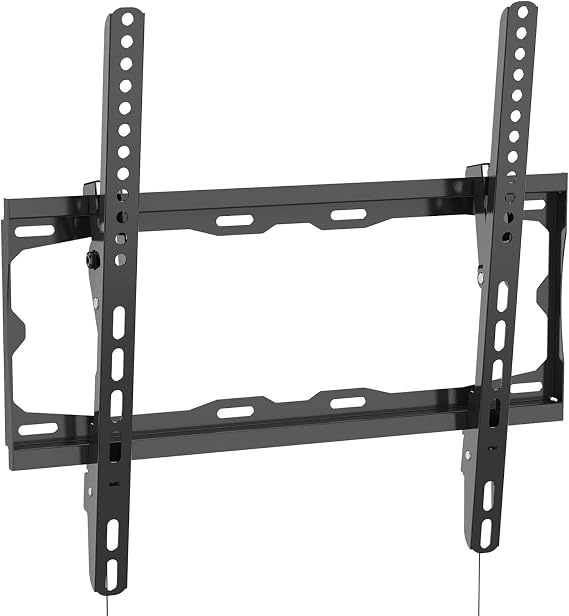 GRIFEMA Tilt TV Wall Bracket for 26 to 65 Inch TVs | Up to 55kg, Max VESA 400x400mm, Universal Slim Mount with Spirit Level and Quick Release