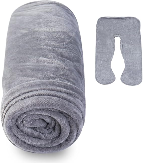 U Shaped Velvet Pillowcase