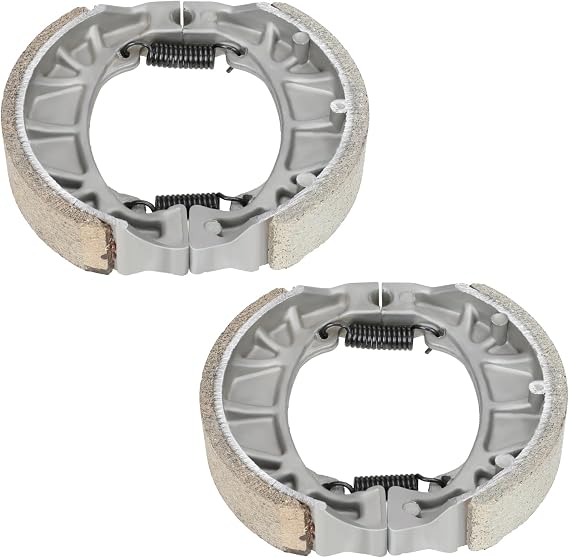 YOXUFA Mini Bike Rear Drum Brake Shoes Replacement for Coleman Minibike CT200U BT200X CT200U-EX Baja Warrior MB200 Predator 212cc CRF70 GY6 49cc 50cc Scooter Moped ATV CG125 105mm Brake Pads Parts