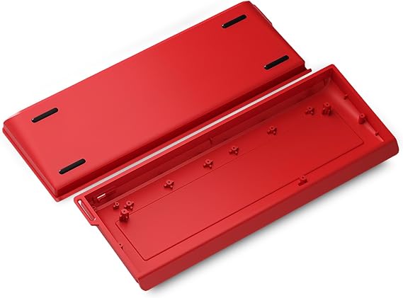 H60 Aluminum Keyboard Case,60% Customized Mechanical Gaming Keyboard Housing Compatible with Woot60HE/MADLIONS MAD 60 HE 61Keys Compact Keyboards (Red)