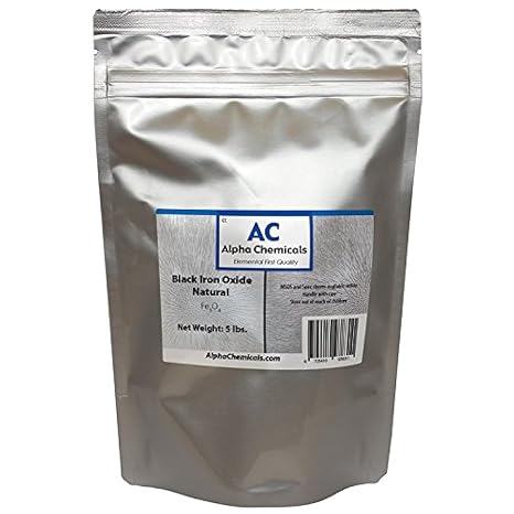 Black Iron Oxide - Fe3O4 - Natural - 5 Pounds